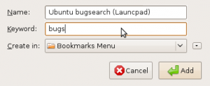 Screenshot Firefox add search bookmark