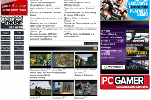 Old PC gamer site in wayback, scrolled down.
